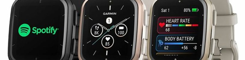 Druhá řada hodinek Garmin Venu Sq obdrží AMOLED displej a lepší baterii