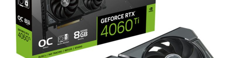 ASUS vydává kartu Nvidia GeForce RTX 4060 Ti se slotem pro M.2 SSD
