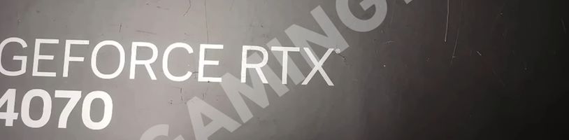 Uniklo balení Founders edice grafické karty RTX 4070