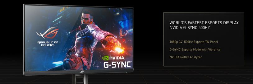 Asus a Nvidia představily nejrychlejší herní monitor