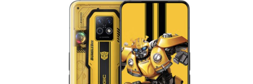 Herní telefon s designem Transformera Bumblebeeho