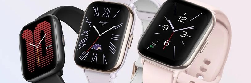Vypadají jako levnější Apple Watch. Amazfit Active vycházejí globálně se 14denní výdrží a AI trenérem