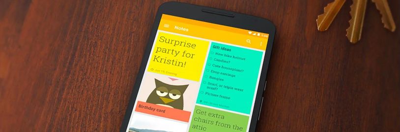 Google Keep umožní na tabletech efektivnější práci s poznámkami