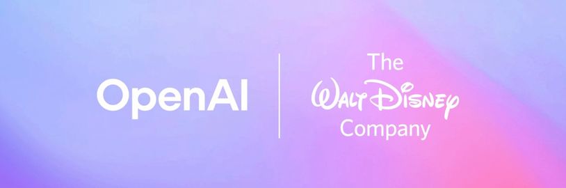 Disney investuje miliardu do OpenAI a pustí uživatele k tvorbě