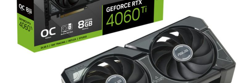 ASUS vydává kartu Nvidia GeForce RTX 4060 Ti se slotem pro M.2 SSD