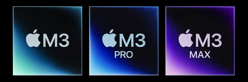 Apple Silicon nové generace: Představeny 3nm čipy M3, M3 Pro a M3 Max