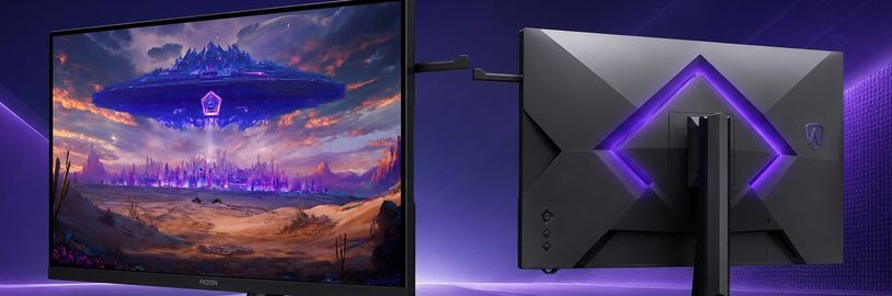 Nový monitor AOC přepíná mezi ostrým 5K obrazem a extrémně plynulým QHD